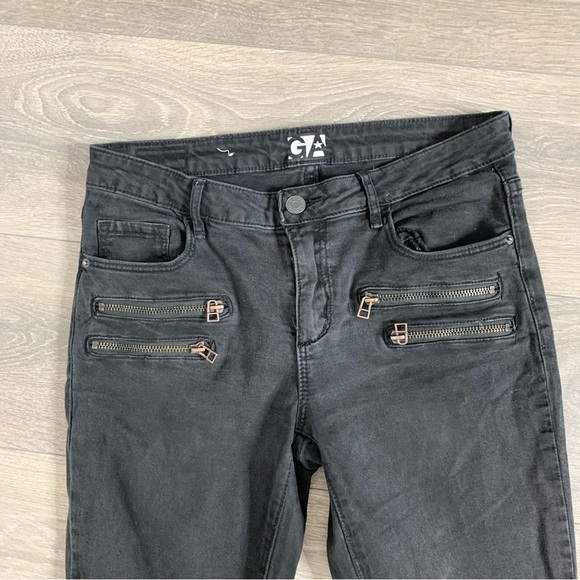 Garage Women’s Jeans High Rise Waist Jegging Stretch Denim Zipper Black Size 5 - Picture 4 of 10